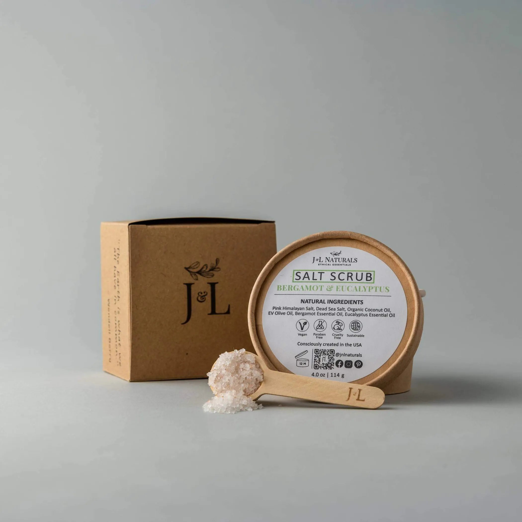 J&L Naturals Salt Scrub (Multiple Sizes)