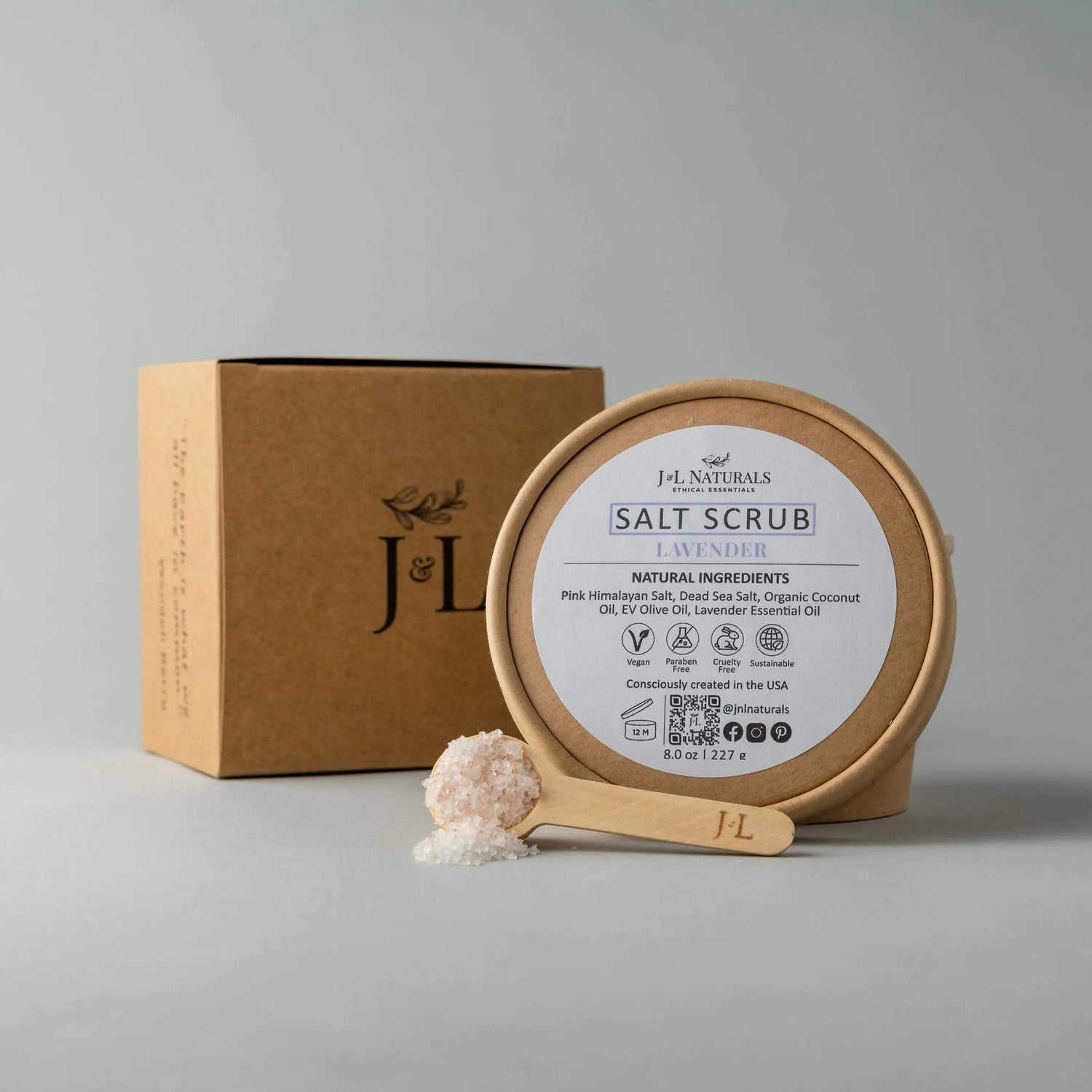 J&amp;L Naturals Salt Scrub (Multiple Sizes)