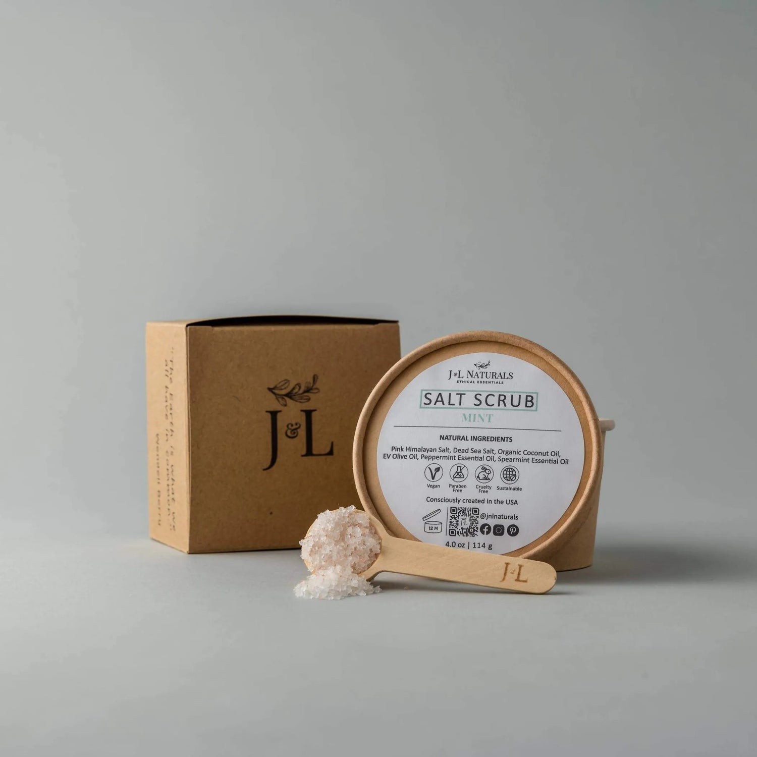 J&amp;L Naturals Salt Scrub (Multiple Sizes)