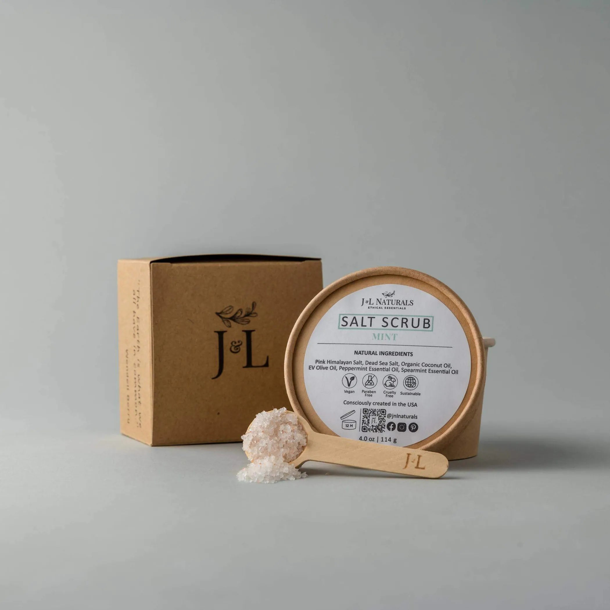 J&amp;L Naturals Salt Scrub (Multiple Sizes)