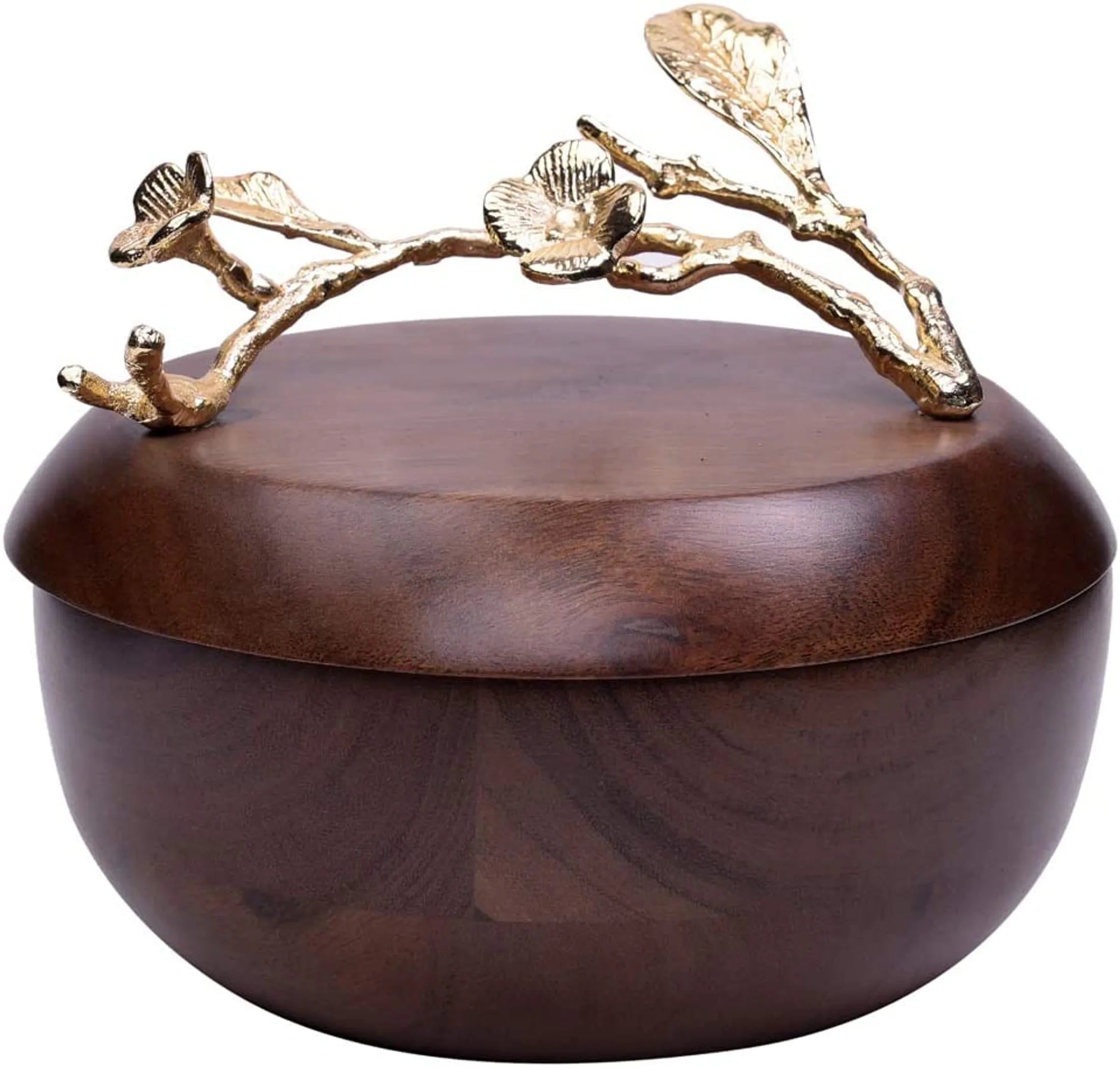 Acacia Wood Bowl with Lid