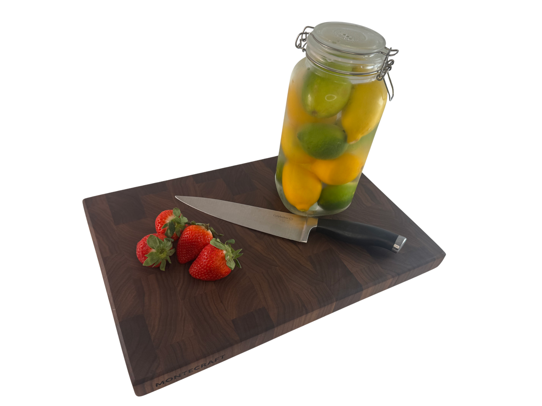 Walnut Canvas End Grain Cutting Board