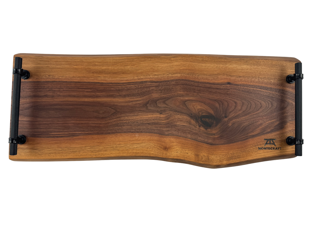 live edge walnut charcuterie board - 0001